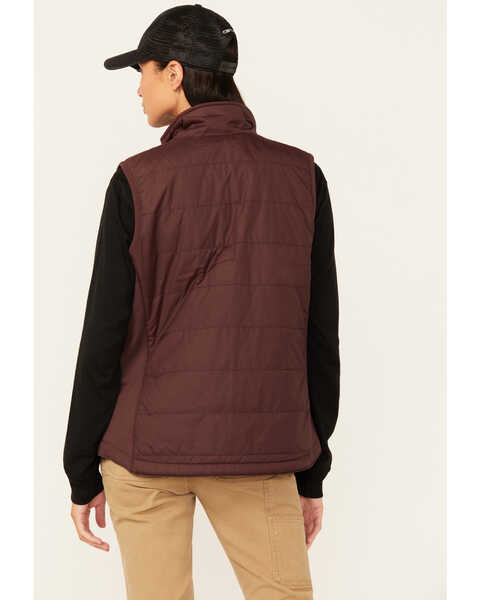 Image #4 - Carhartt Women's Rain Defender® Relaxed Fit Lightweight Insulated Vest , Wine, hi-res