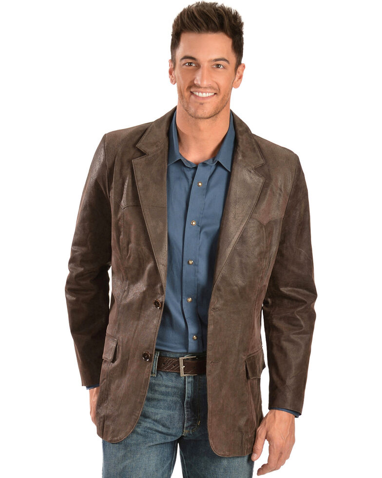 Cody James Men S Oakridge Western Leather Blazer Big Country Outfitter