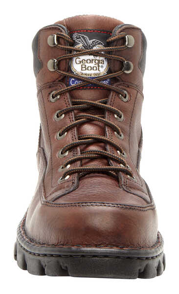 Image #4 - Georgia Boot Men's Eagle Light Wide Load Work Boots - Steel Toe, Dark Brown, hi-res