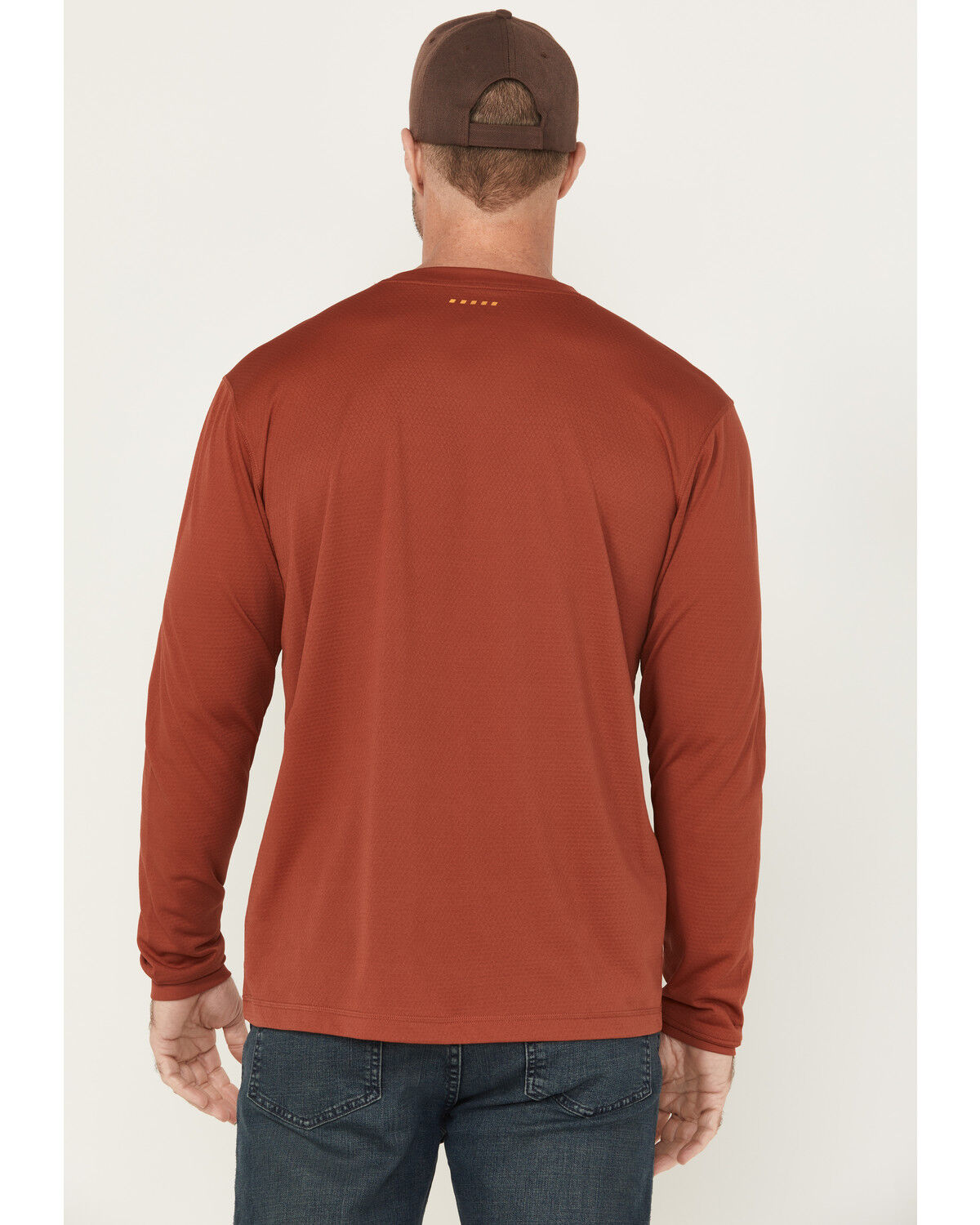 Image #4 - Ariat Men's Rebar Heat Fighter Long Sleeve Work Shirt, Dark Red, hi-res