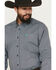 Image #2 - Cinch Men's Floral Geo Print Long Sleeve Button-Down Stretch Western Shirt, Purple, hi-res