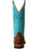 Image #4 - Macie Bean Women's Tex Marks The Spot Western Boots - Broad Square Toe, Turquoise, hi-res