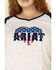Ariat Women's American Love Tee - Plus, White, hi-res