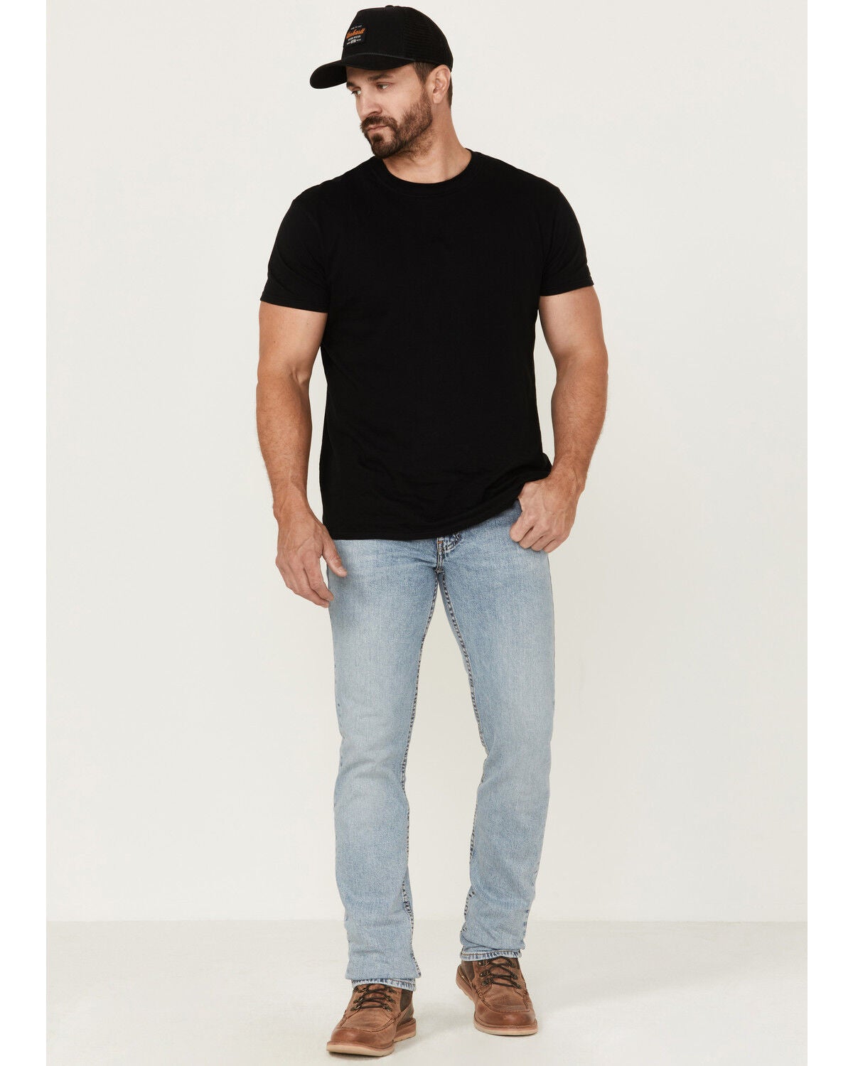 Levi's Men's Everyday Authentic Light Wash Stretch Slim Straight Jeans, Light Medium Wash, hi-res