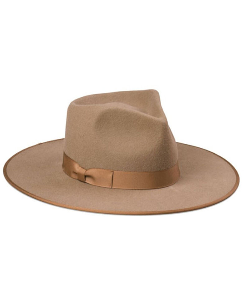 Lack Of Color Women's Tan Teak Wool Felt Western Rancher Hat , Lt Brown, hi-res
