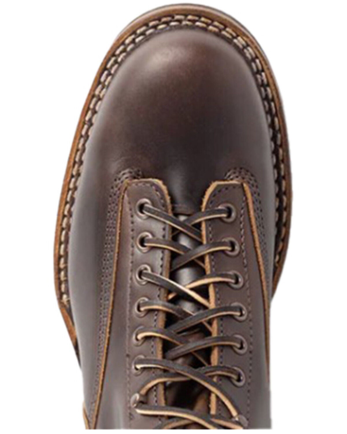 Image #3 - White's Boots Men's Cutter 6" Lace-Up Work Boots - Round Toe, Coffee, hi-res