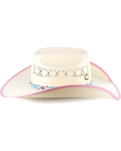 Image #5 - Charlie 1 Horse  Girls' Gracie Straw Cowboy Hat, Natural, hi-res