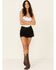 Image #1 - Levi's Women's 501® Lunar Denim Shorts, Black, hi-res