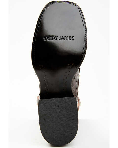 Image #7 - Cody James Men's Sienna Genuine Ostrich Exotic Western Boots - Broad Square Toe , Brown, hi-res
