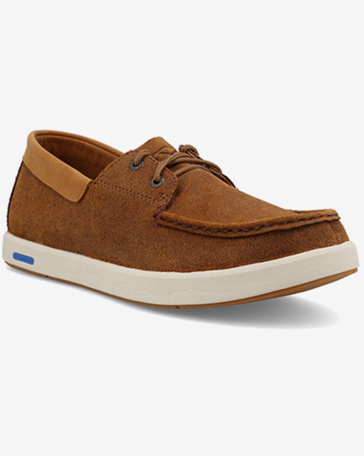 Twisted X Men's UltraLite X&trade; Boat Shoes - Moc Toe, Brown, hi-res