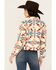 Image #4 - Wrangler Women's Southwestern Print Cropped Denim Jacket, , hi-res