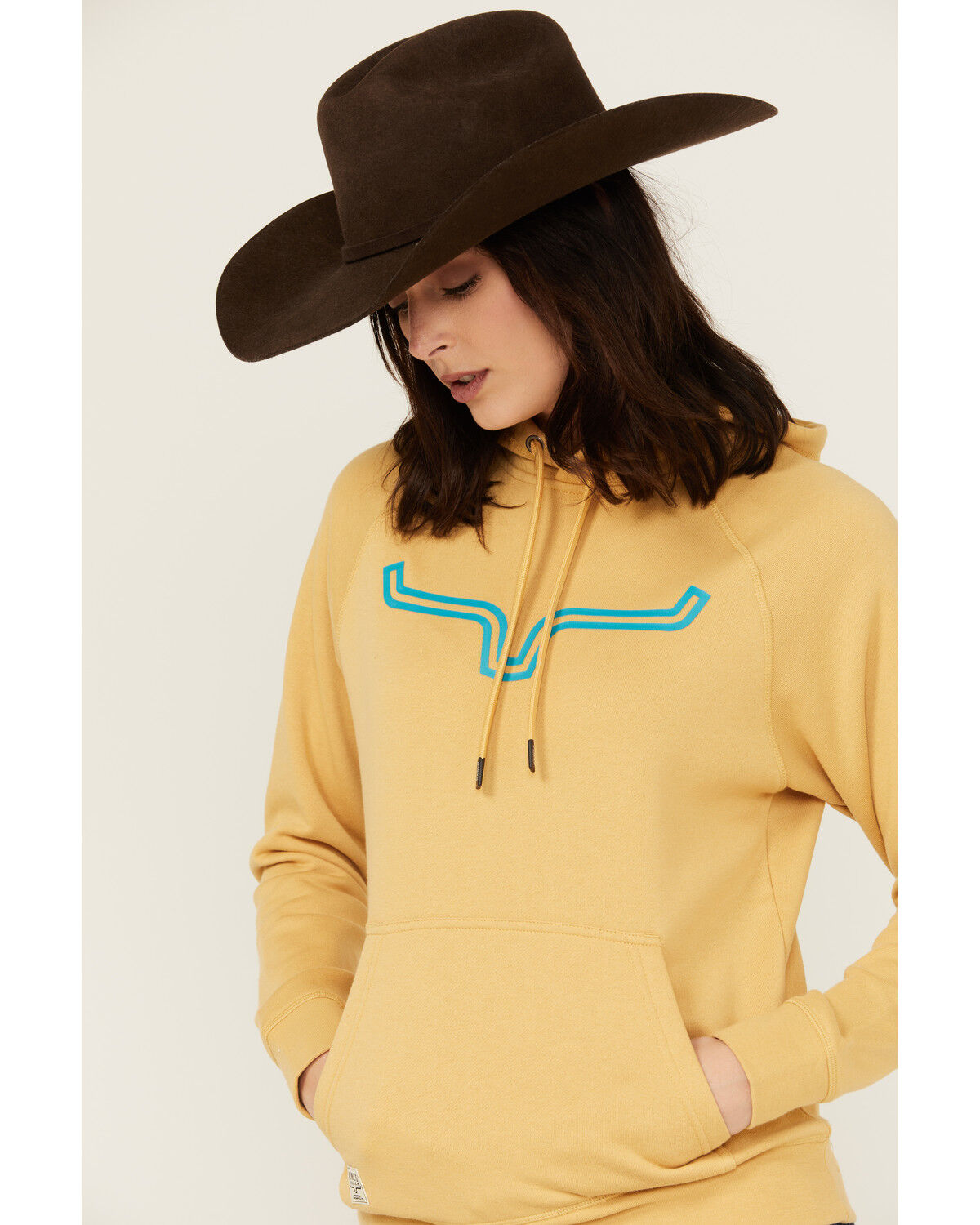 Image #2 - Kimes Ranch Women's Outlier Logo Hoodie, Gold, hi-res