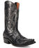 Image #1 - Dan Post Men's Exotic Python Western Boots - Snip Toe, Black, hi-res