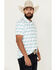 Image #2 - Hooey Men's Weekender Golf Cart Print Short Sleeve Polo , White, hi-res