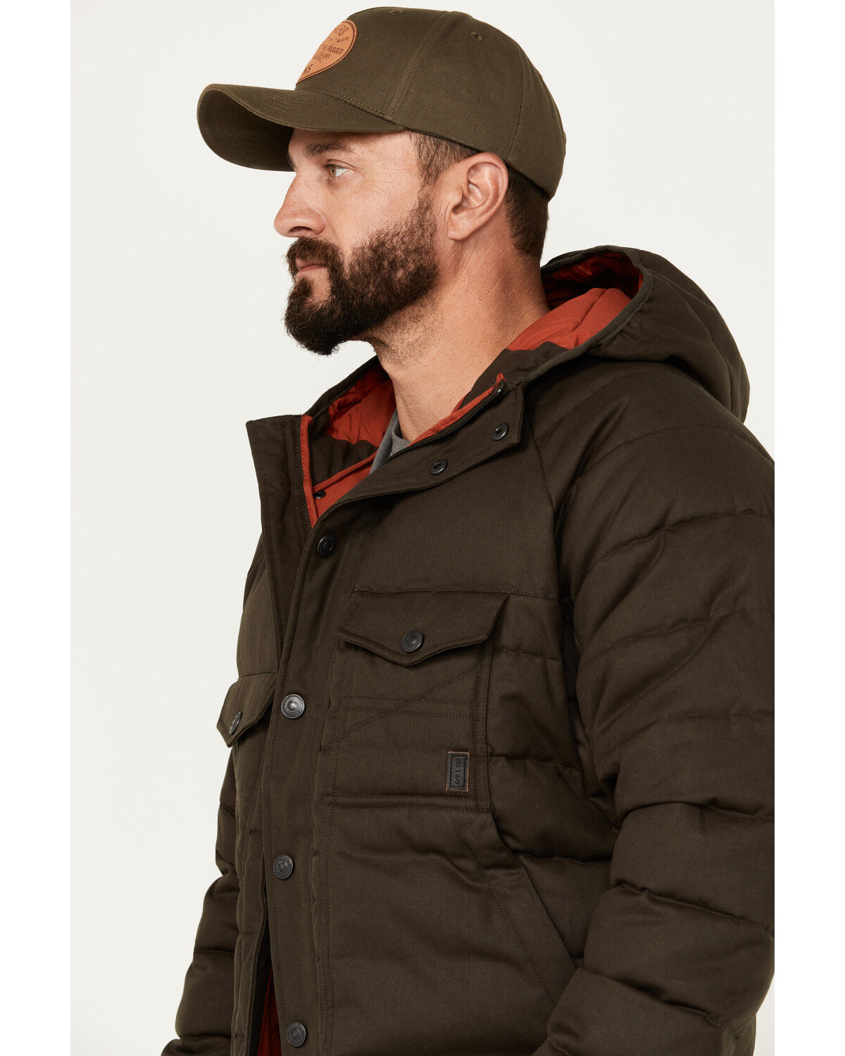 Image #2 - Brothers and Sons Men's Uinta Utility Snap Jacket, Dark Brown, hi-res