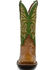 Image #4 - Dan Post Women's Exotic Eel Skin Western Boot - Broad Square Toe, Green, hi-res