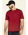 Hawx Men's Red Solid Pocket Short Sleeve Work T-Shirt , Red, hi-res