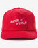 Image #2 - Seager Women's Ramblin' Woman Corduroy Ball Cap, Red, hi-res