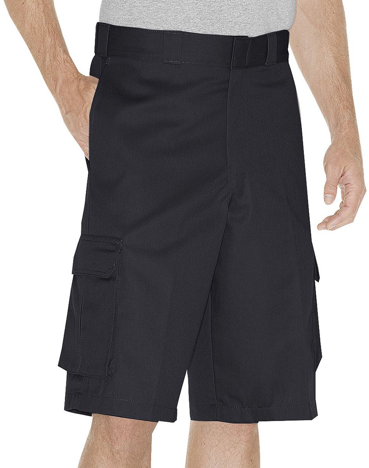 Image #1 - Dickies Twill Cargo Shorts, Black, hi-res