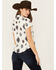 Image #4 - Shyanne Women's Laramie Southwestern Print Short Sleeve Snap Western Riding Shirt, Cream, hi-res