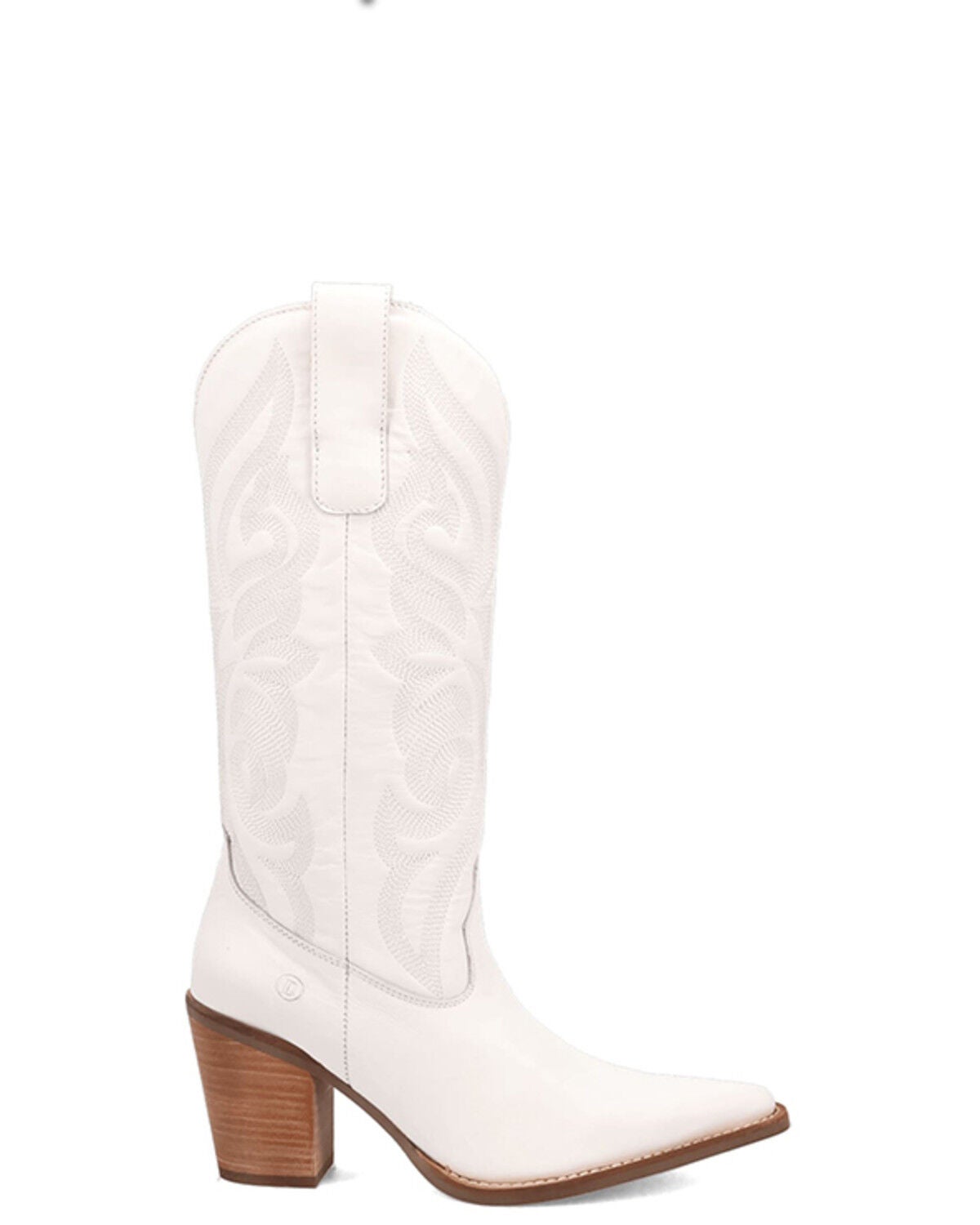 Image #2 - Dingo Women's Hensley Tall Western Boots - Round Toe, White, hi-res