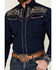 Image #3 - Rodeo Clothing Men's Fancy Smiley Yoke Embroidered Long Sleeve Pearl Snap Western Shirt , , hi-res