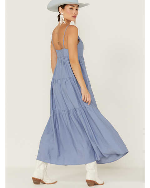 Image #4 - Wishlist Women's Chambray Tiered Dress, Blue, hi-res