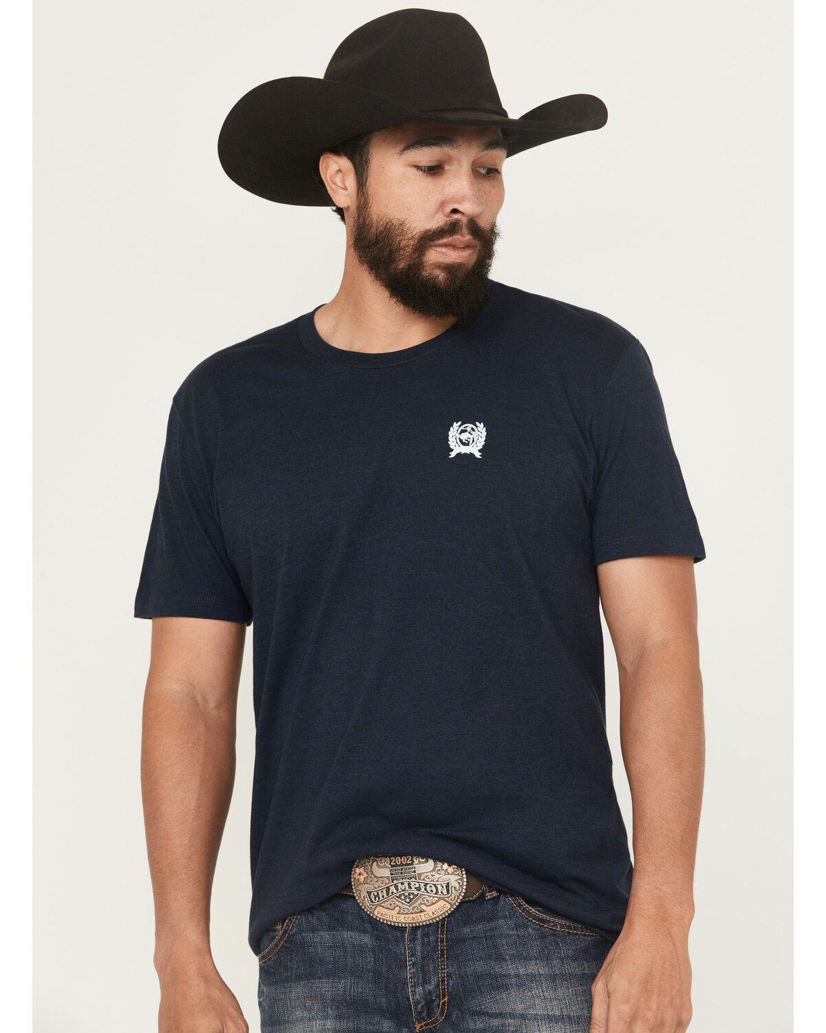 Image #2 - Cinch Men's Logo Short Sleeve Graphic T-Shirt, Navy, hi-res