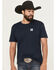 Image #2 - Cinch Men's Logo Short Sleeve Graphic T-Shirt, Navy, hi-res