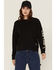 Image #1 - Carhartt Women's TENCEL™ Fiber Series Loose Fit Long Sleeve Graphic Sweatshirt, Black, hi-res