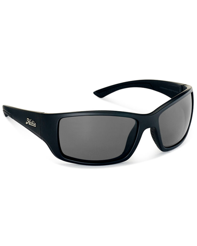 Hobie Men's Everglades Satin Black & Grey Frame Polarized Sunglasses  , Black, hi-res
