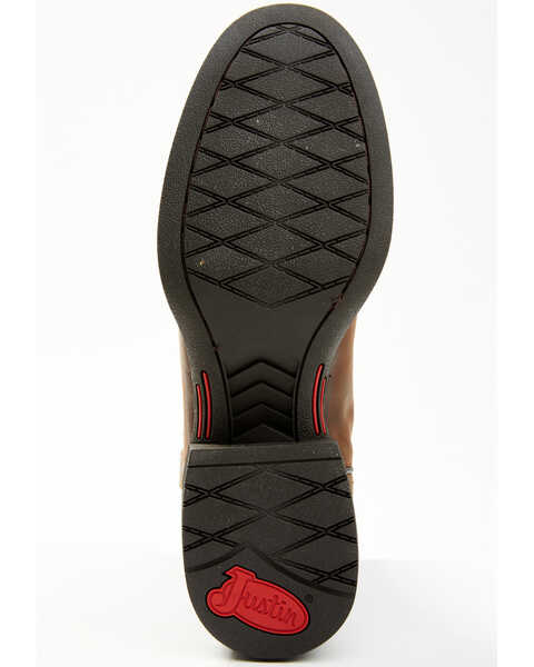 Image #7 - Justin Men's Rendon Western Boots - Round Toe, Brown, hi-res