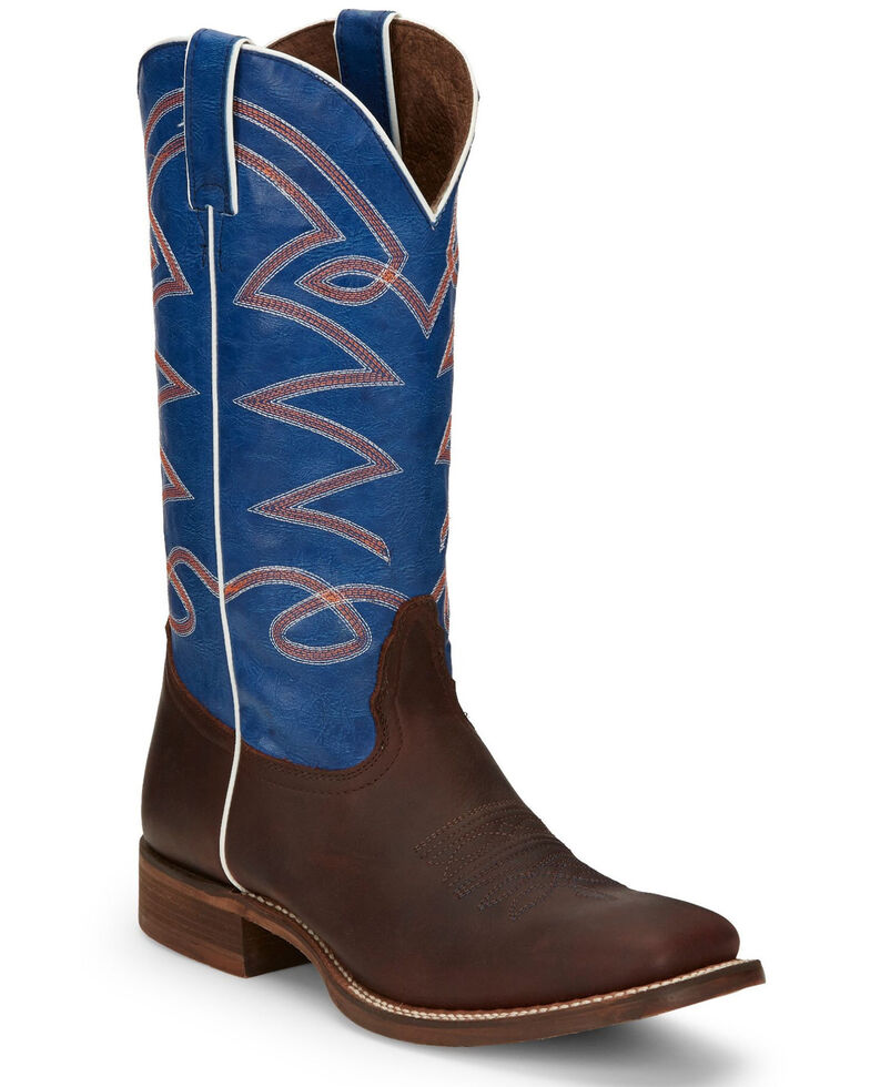 Nocona Men's Brantley Brown Western Boots Wide Square Toe Country Outfitter