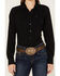 Image #3 - Ariat Women's Solid Long Sleeve Button-Down Performance Western Shirt, Black, hi-res