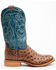 Image #2 - Hyer Men's Jetmore Exotic Ostrich Western Boots - Broad Square Toe, Brown, hi-res