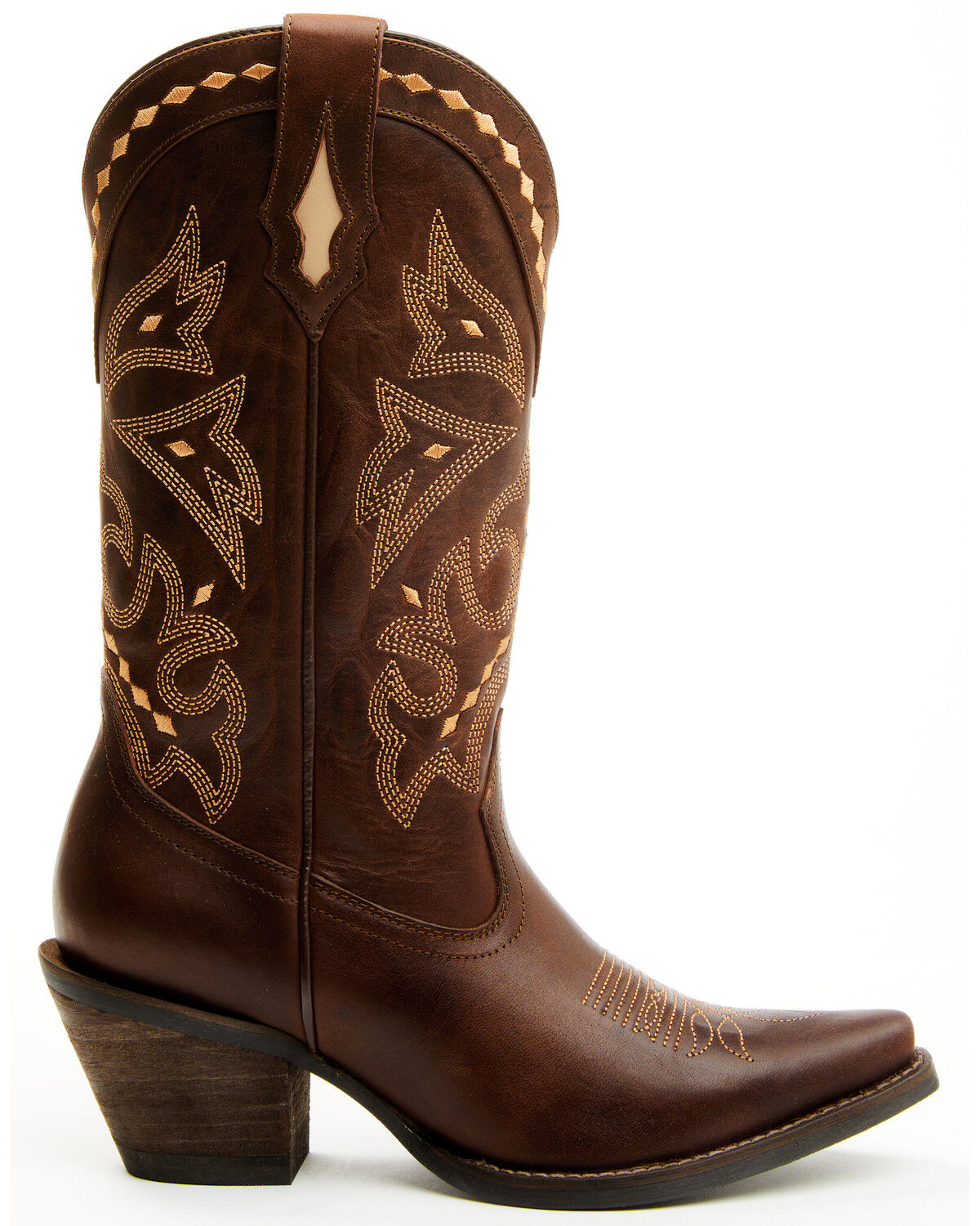 Image #2 - Shyanne Women's Tomas Tall Western Boots - Snip Toe, Brown, hi-res