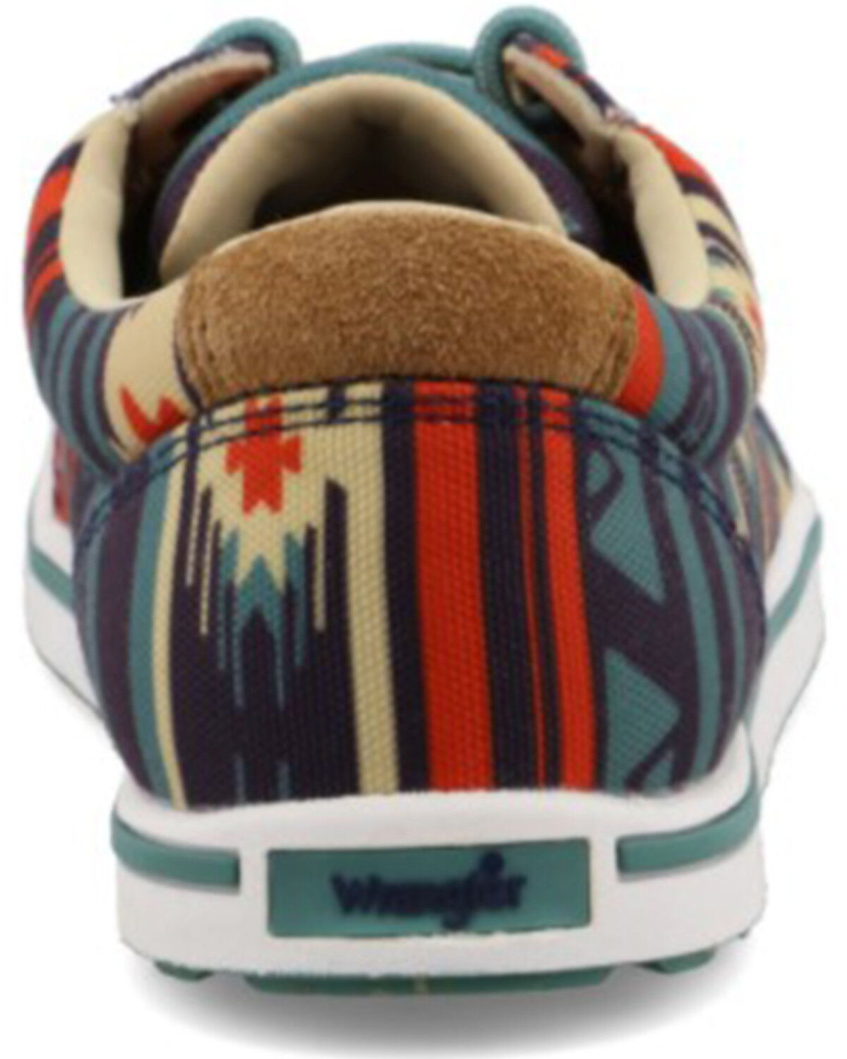 Image #5 - Wrangler Footwear Retro Women's Navy Southwestern Shoes - Moc Toe, Multi, hi-res
