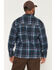 Image #4 - Lucky Brand Workwear Men's Everglades Plaid Print Long Sleeve Button-Down Flannel Shirt, Dark Teal, hi-res