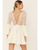 Image #3 - Beyond The Radar Women's Cut-Out Bell Sleeve Dress, Ivory, hi-res