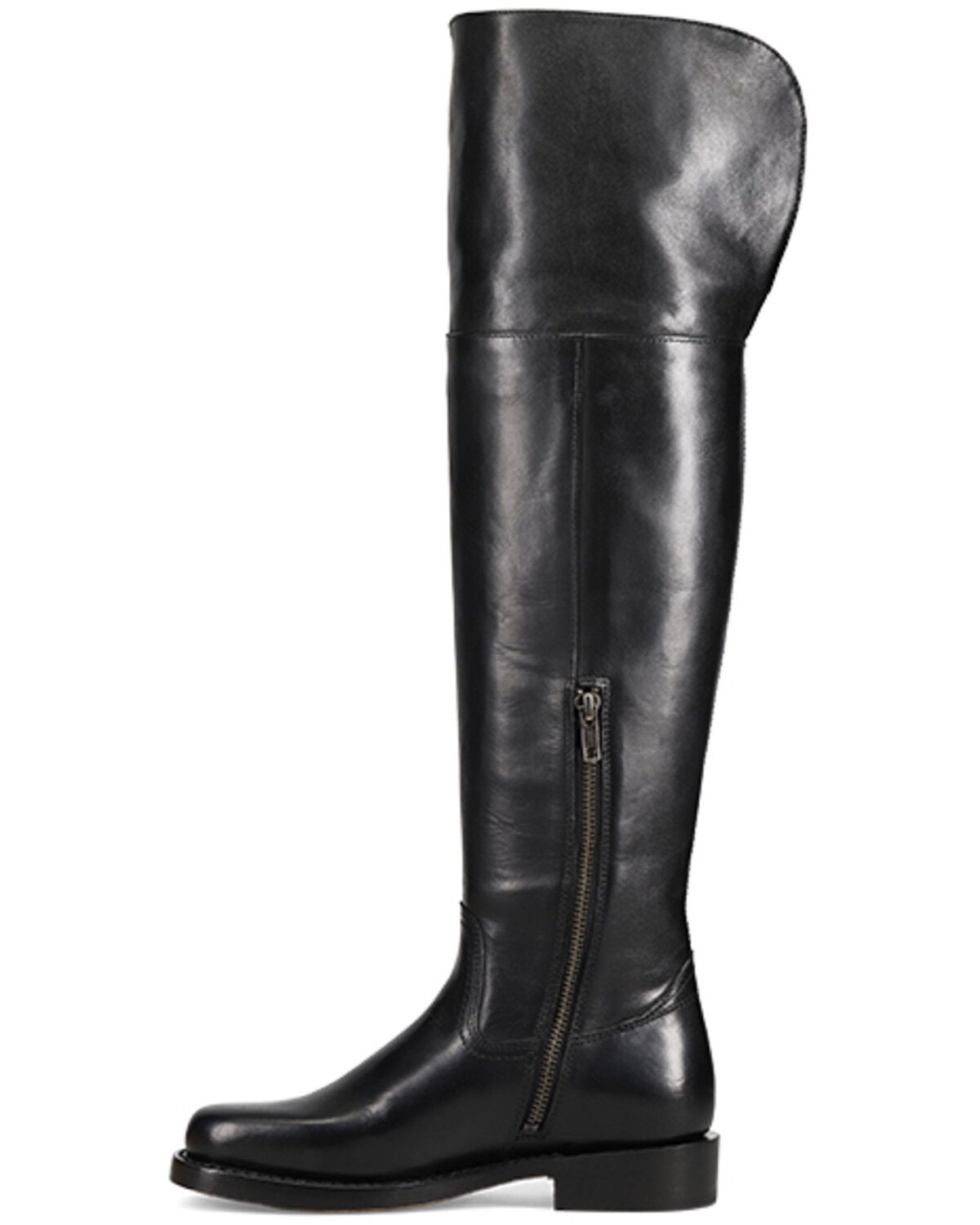 Image #3 - Frye Women's Campus Low Heel Over The Knee Fashion Boots - Round Toe, Black, hi-res
