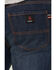 Image #4 - Forge Workwear Men's FR Cross Hatch Medium Wash Inherent Relaxed Bootcut Rigid Denim Jeans, Medium Blue, hi-res