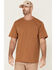 Image #1 - Hawx Men's Rust Copper Force Heavyweight Short Sleeve Work Pocket T-Shirt , Rust Copper, hi-res