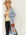 Image #1 - Idyllwind Women's Howdy Cardigan, Light Blue, hi-res