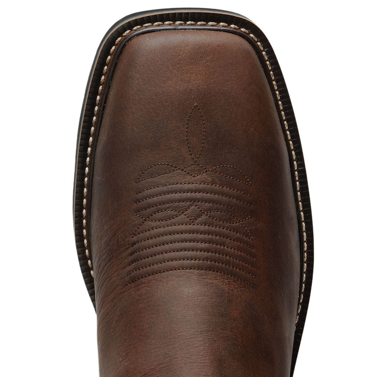 Image #6 - Justin Men's Stampede Driller Brown Work Boots - Steel Toe, , hi-res