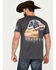 Image #1 - Buck Wear Men's Freedom Lab Short Sleeve Graphic T-Shirt, Heather Grey, hi-res