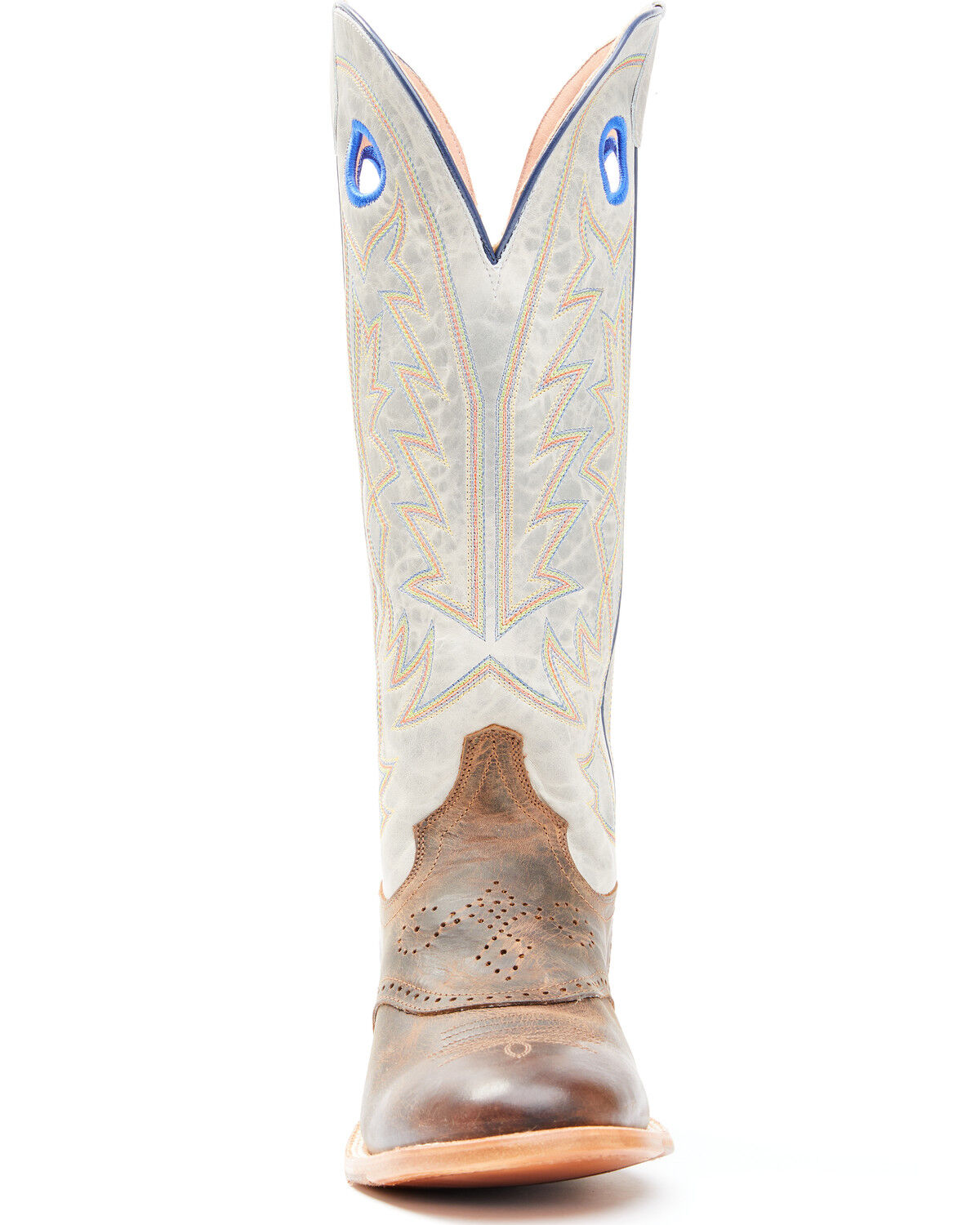 Image #4 - Tony Lama Men's Henley Grey Top Western Boots - Round Toe, Grey, hi-res
