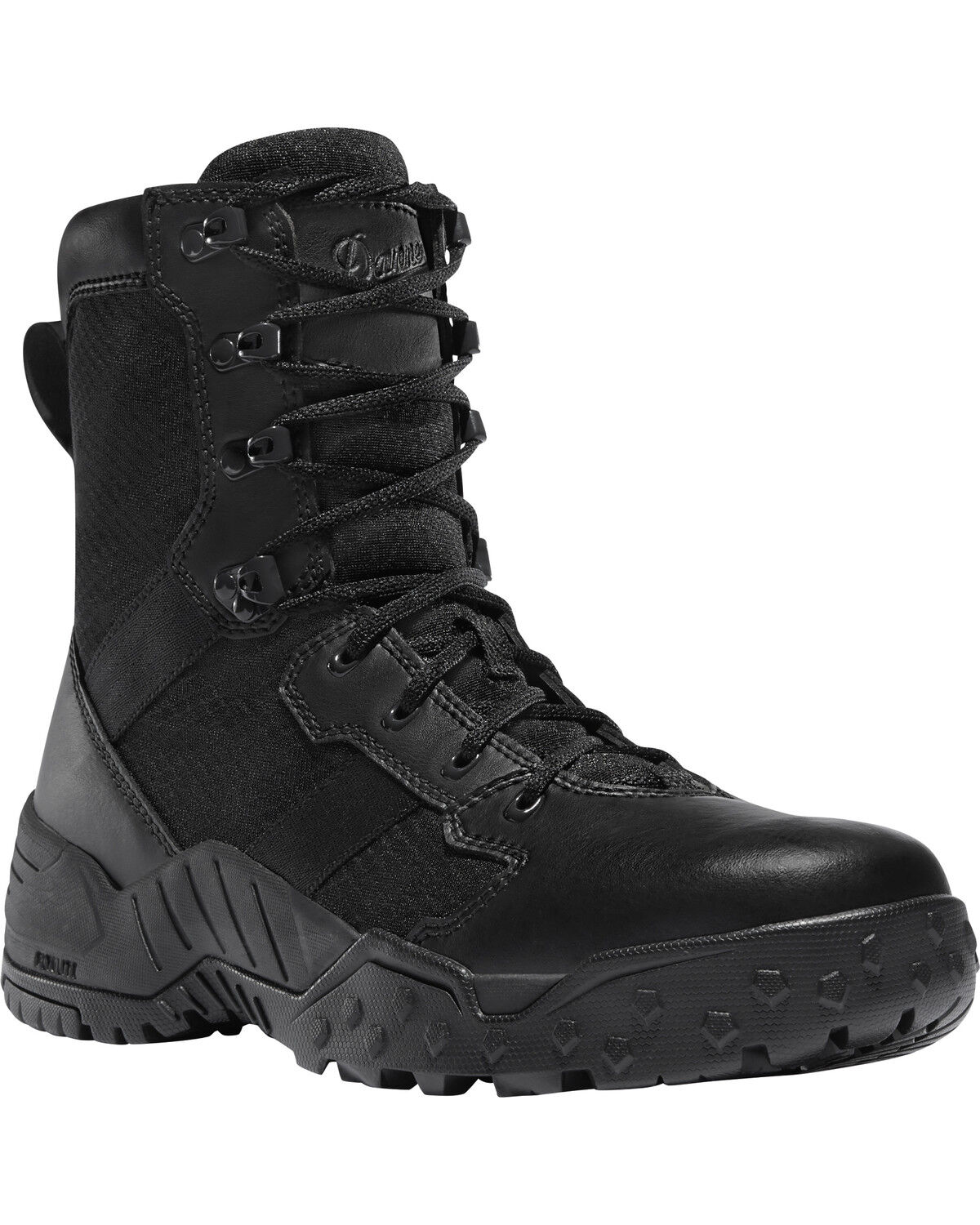 Image #1 - Danner Men's Scorch Side-Zip 8" Tactical Boots - Round Toe, Black, hi-res