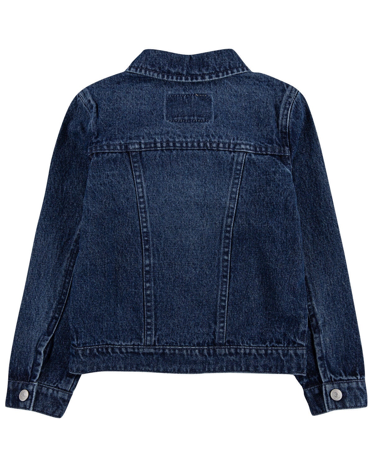 Image #2 - Levi's Toddler Girls' Dark Wash Denim Button-Down Trucker Jacket , , hi-res