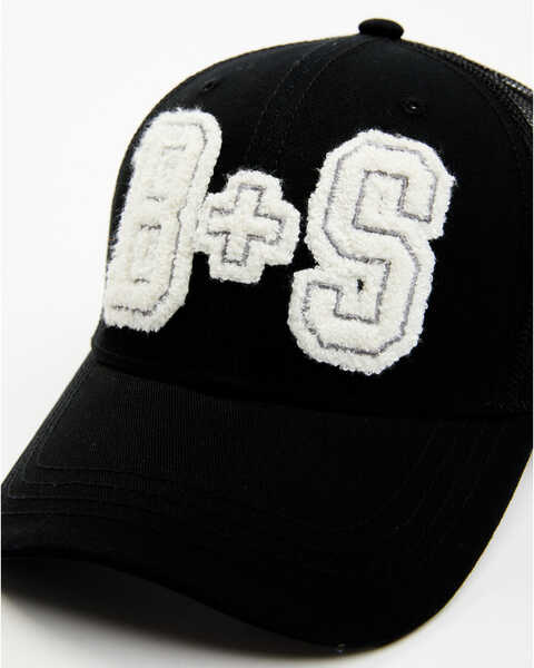 Image #2 - Brothers and Sons Men's B&S Varsity Patch Ball Cap, Black, hi-res