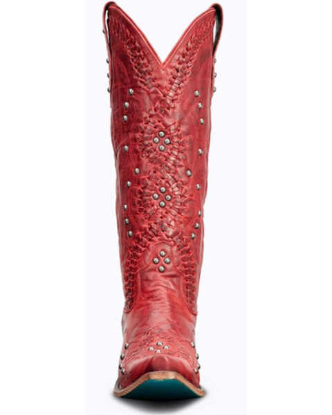 Image #3 - Lane Women's Cossette Western Boots - Snip Toe, Ruby, hi-res